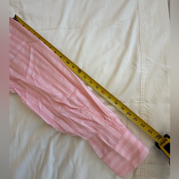 BERNINI Italy, Men's Pink Striped Shirt - Picture 6 of 10